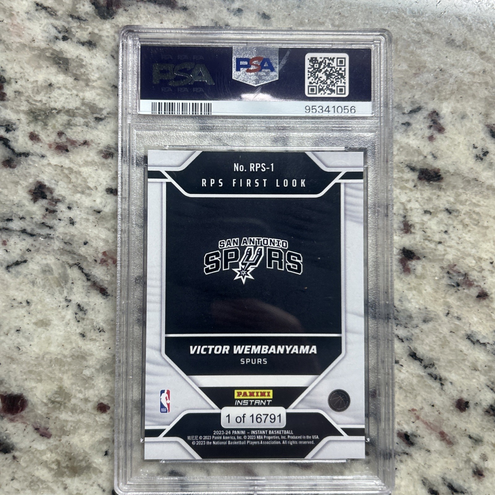 2023-24 Panini Instant – Rps First Look Victor Wembanyama #RPS-1 /16791 (RC)