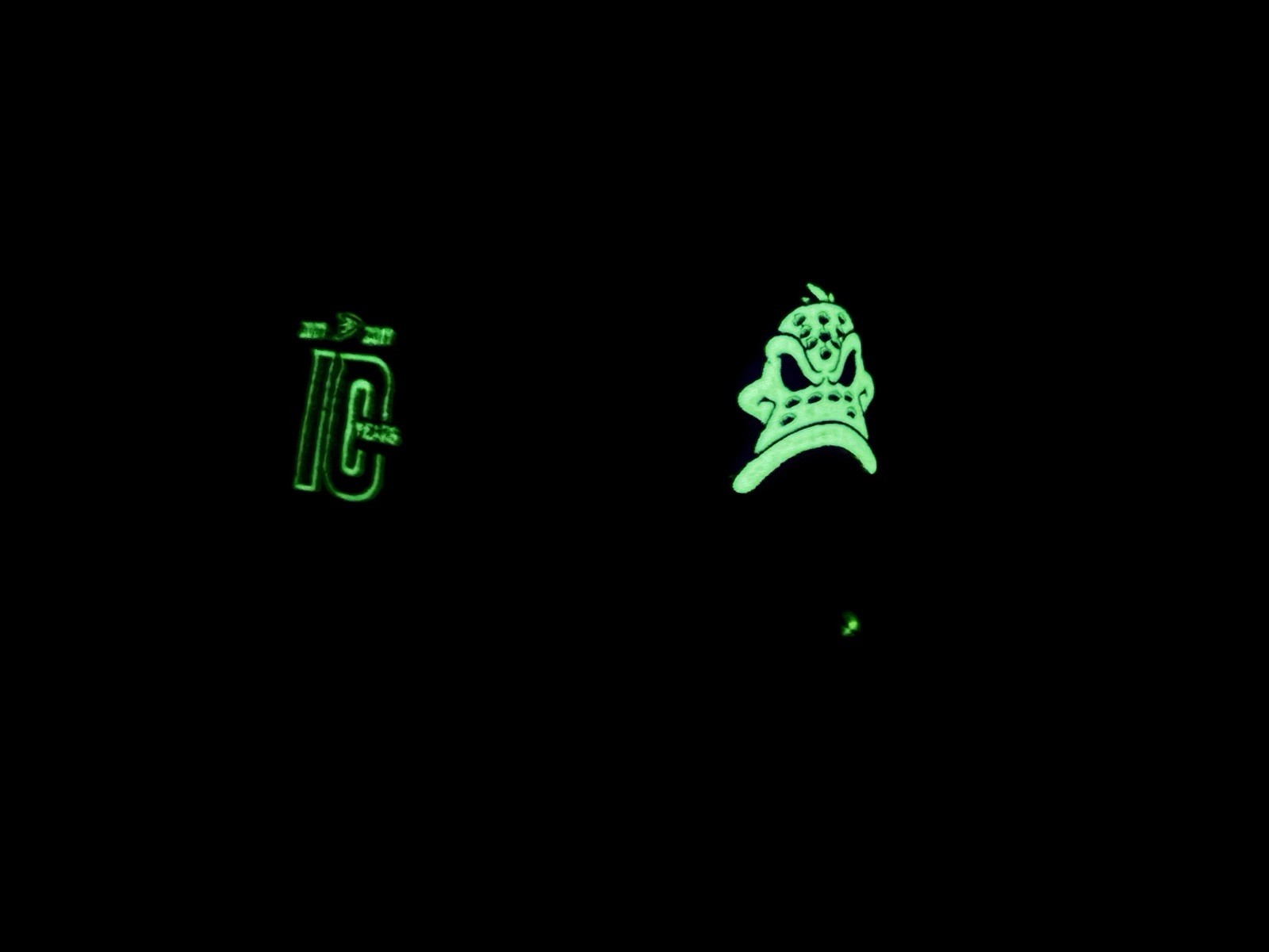 Anaheim Mighty Ducks Off White Plum New Era Fitted 7 3/4 Green Glow In The Dark
