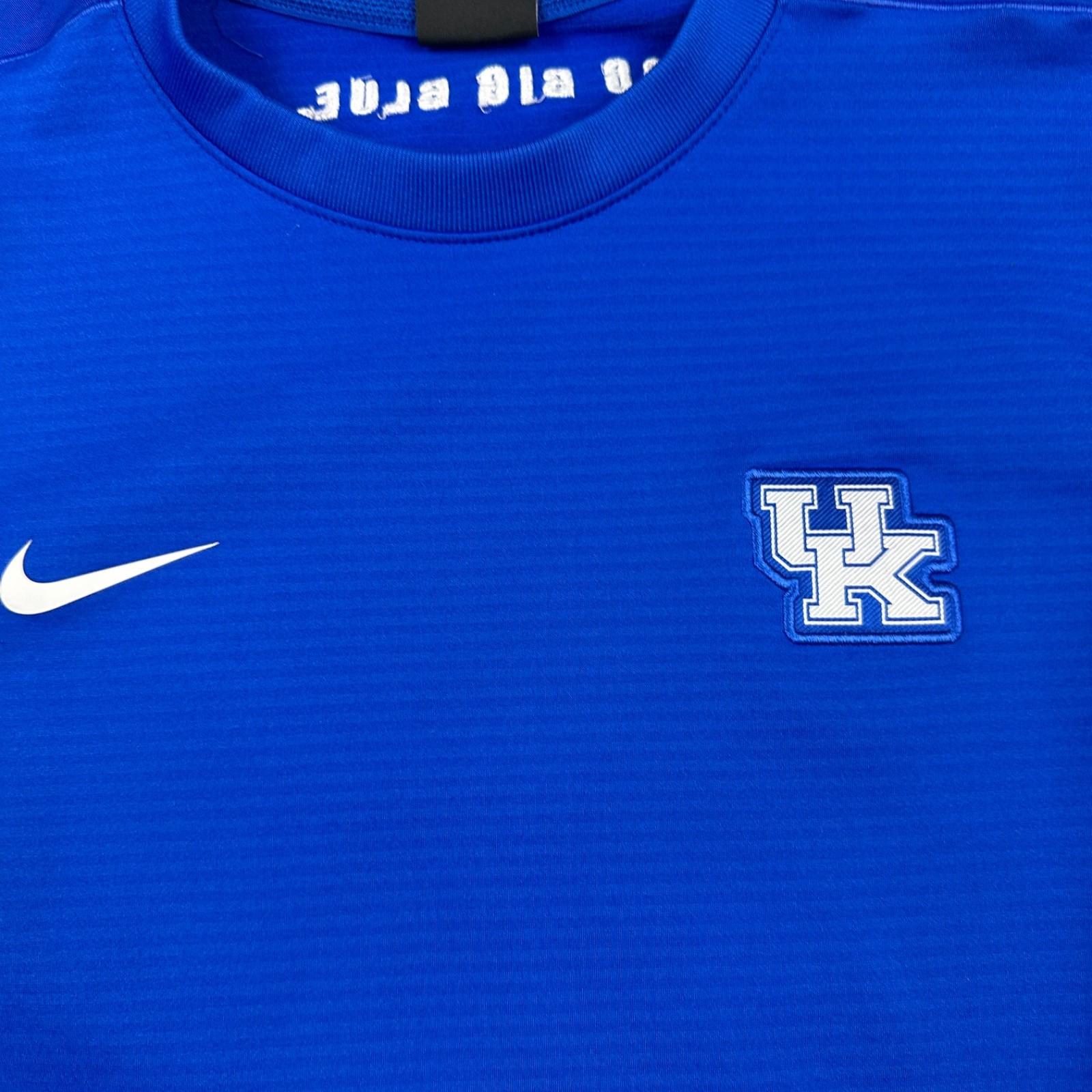 Kentucky Wildcats Sweater Men Medium Blue Nike On Field Dri Fit Crewneck NCAA M