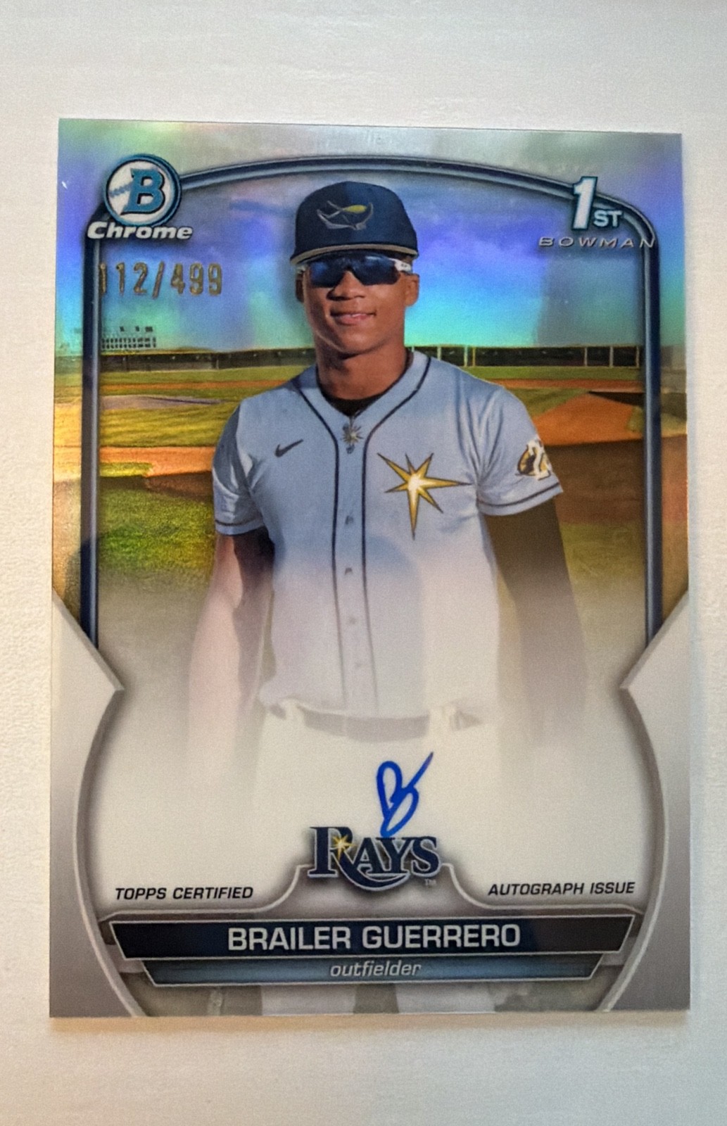 2023 Bowman Chrome – Prospect Autographs Brailer Guerrero #CPA-BG Refractor /499