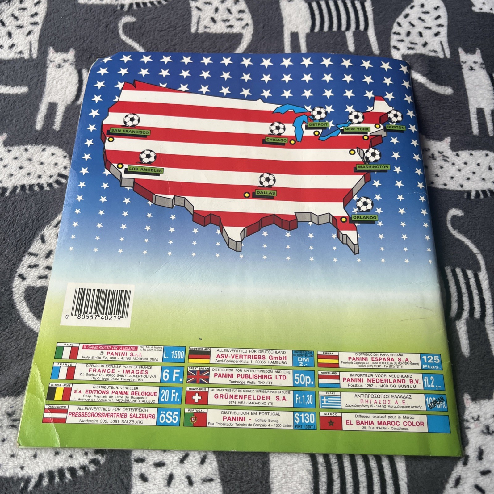 Panini USA World Cup 94 Football Album Incomplete – 275 Stickers – Free UK P&P