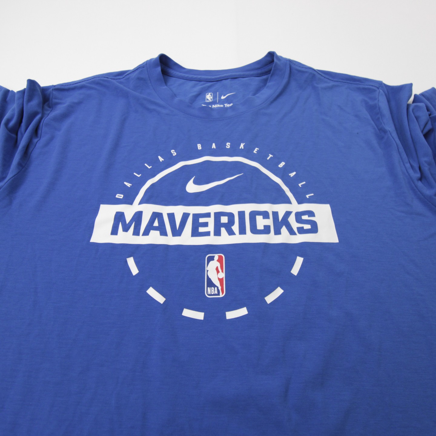 Dallas Mavericks Nike NBA Authentics Short Sleeve Shirt Men’s Blue Used XLT