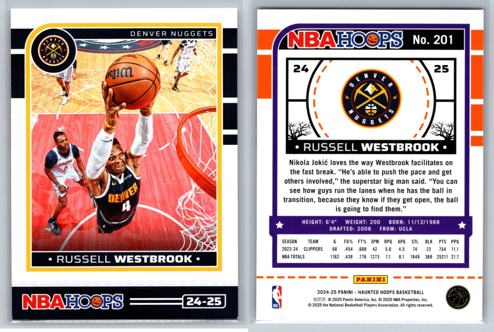 2024-25 Panini Haunted Hoops BASE #201-300 #1-25 Extended U Pick Complete a Set!