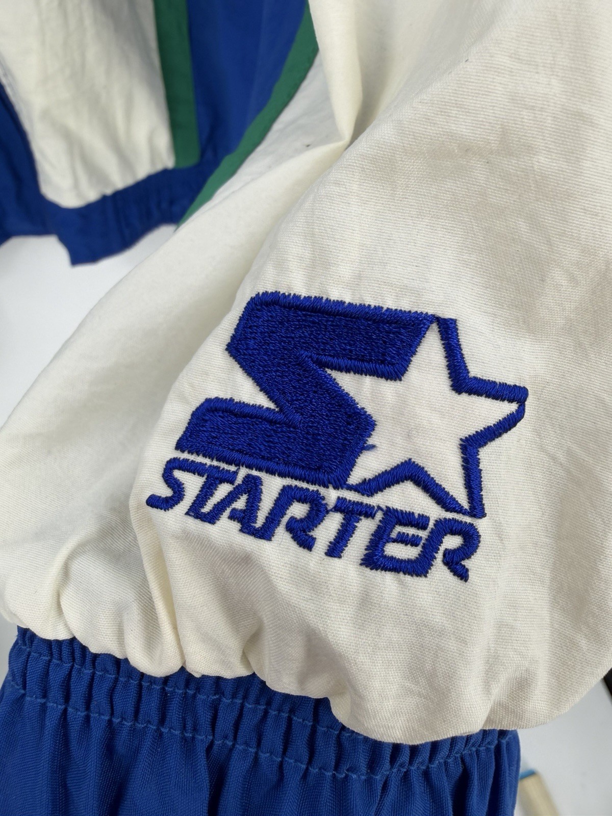 Vintage Starter Dallas Mavericks NBA Authentic Jacket Windbreaker Retro Size XL