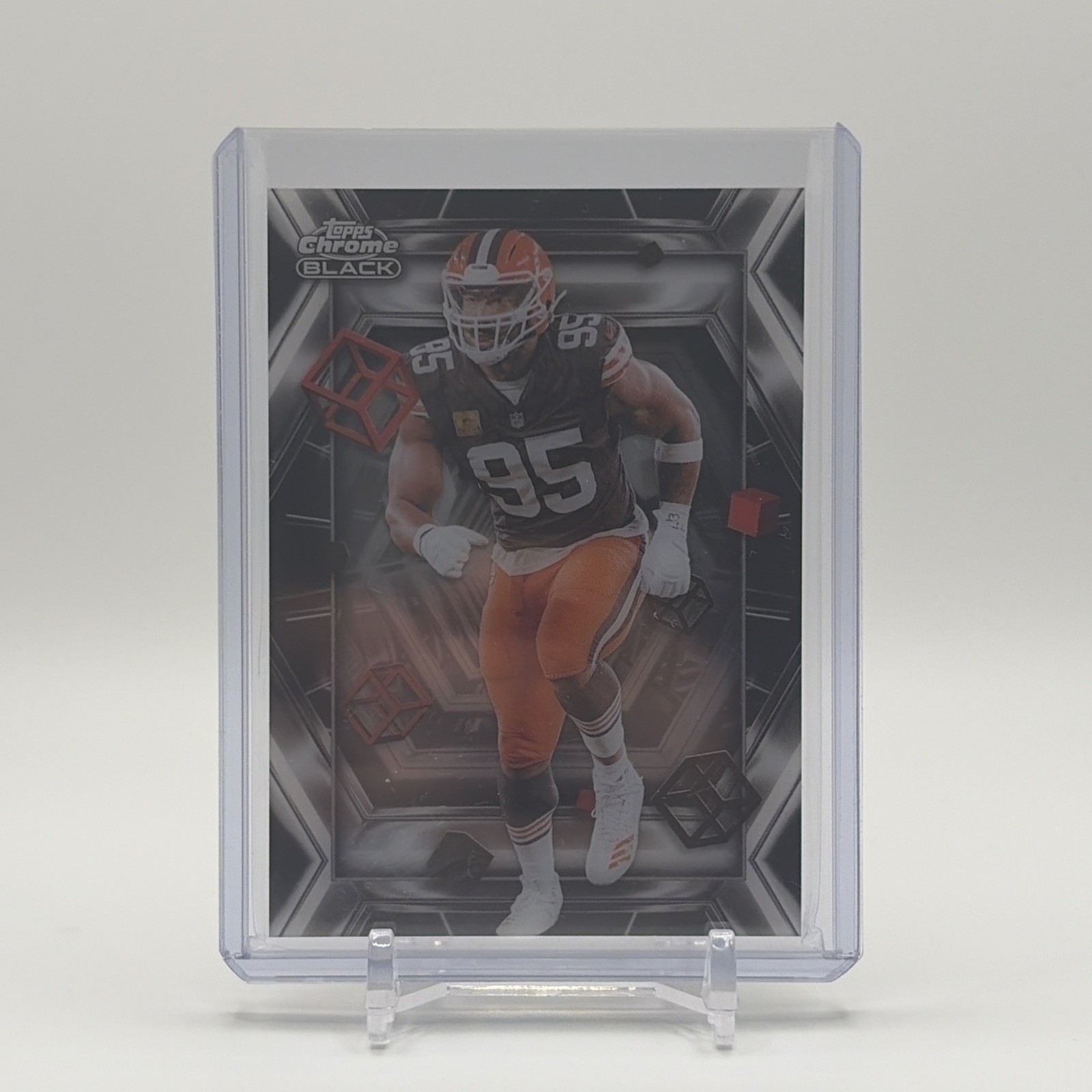 2025 Topps Chrome Black – Depths Of Darkness Myles Garrett SSP CASE HIT #DOD-7