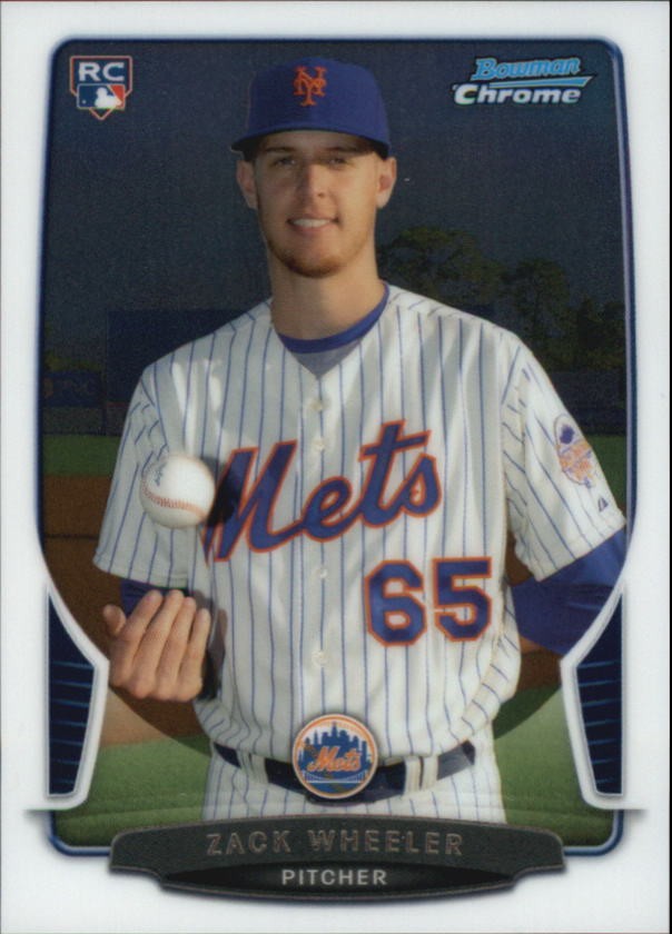 2013 Bowman Chrome Mini Baseball Card #329 Zack Wheeler
