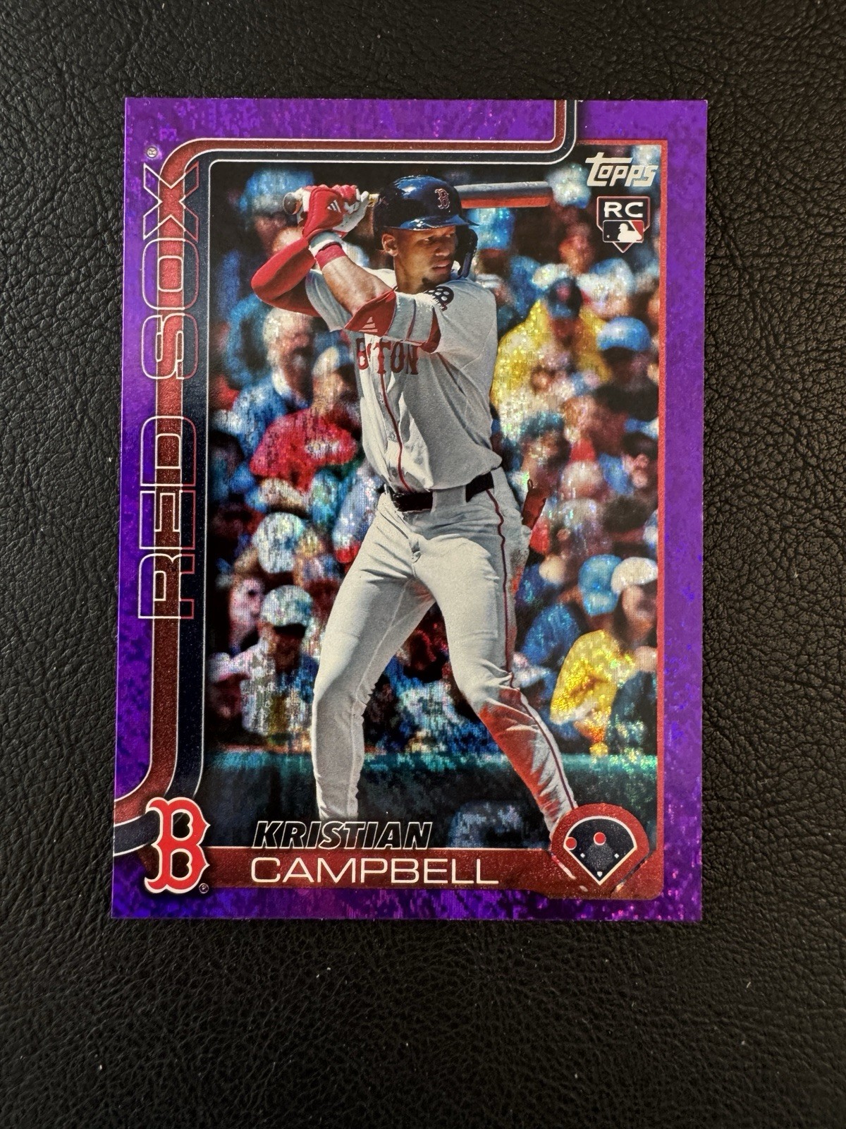 2025 Topps Update Series Kristian Campbell US1 Purple Holofoil 91/250 (RC)