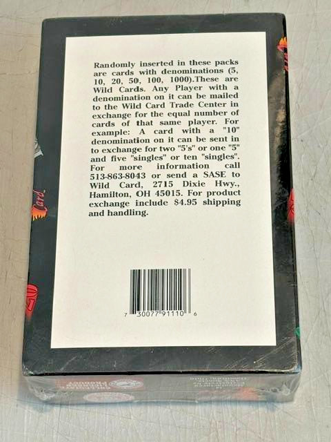 NFL Wild Card 1991 Collegiate Football Trading Card HOBBY Box [36 Packs] – NIB