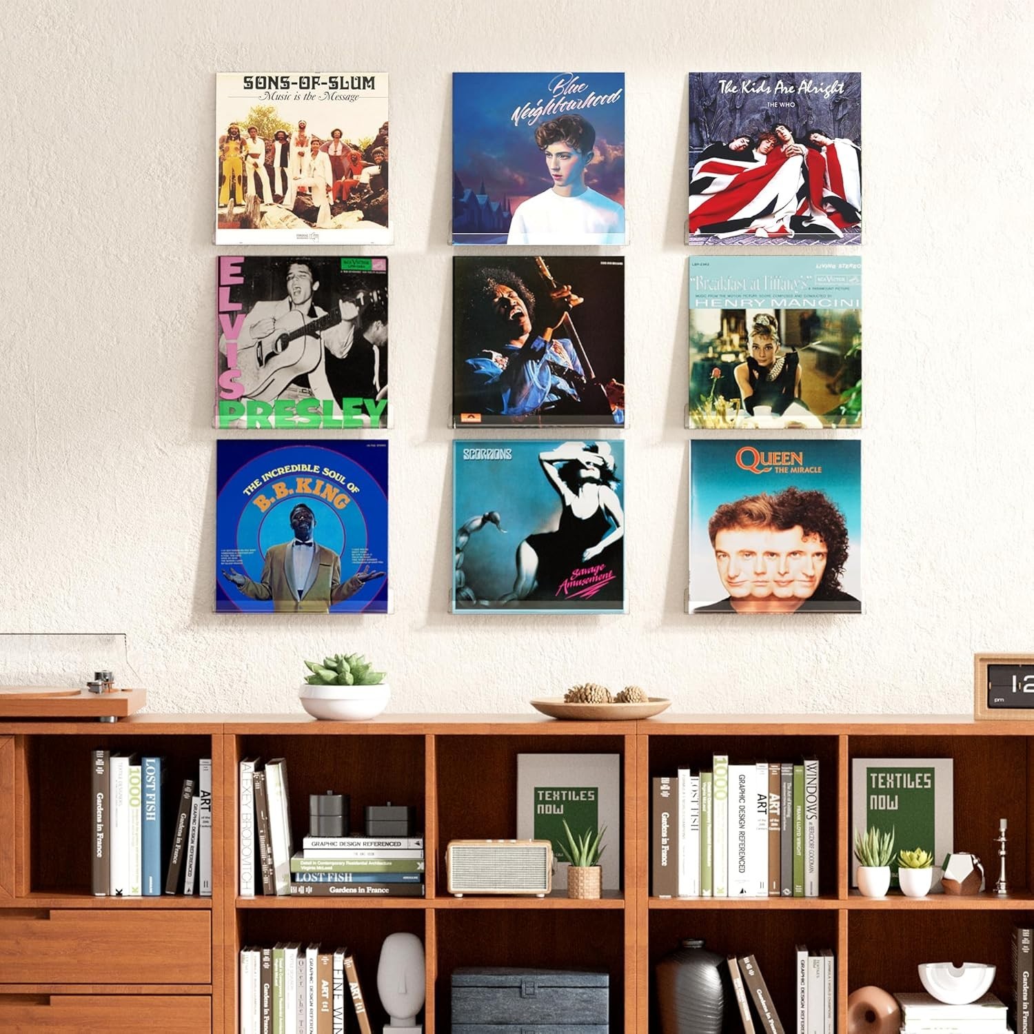 6 Pack Sport Card Display Shelf for Wall – Hold up to 30 Trading Cards, Acrylic