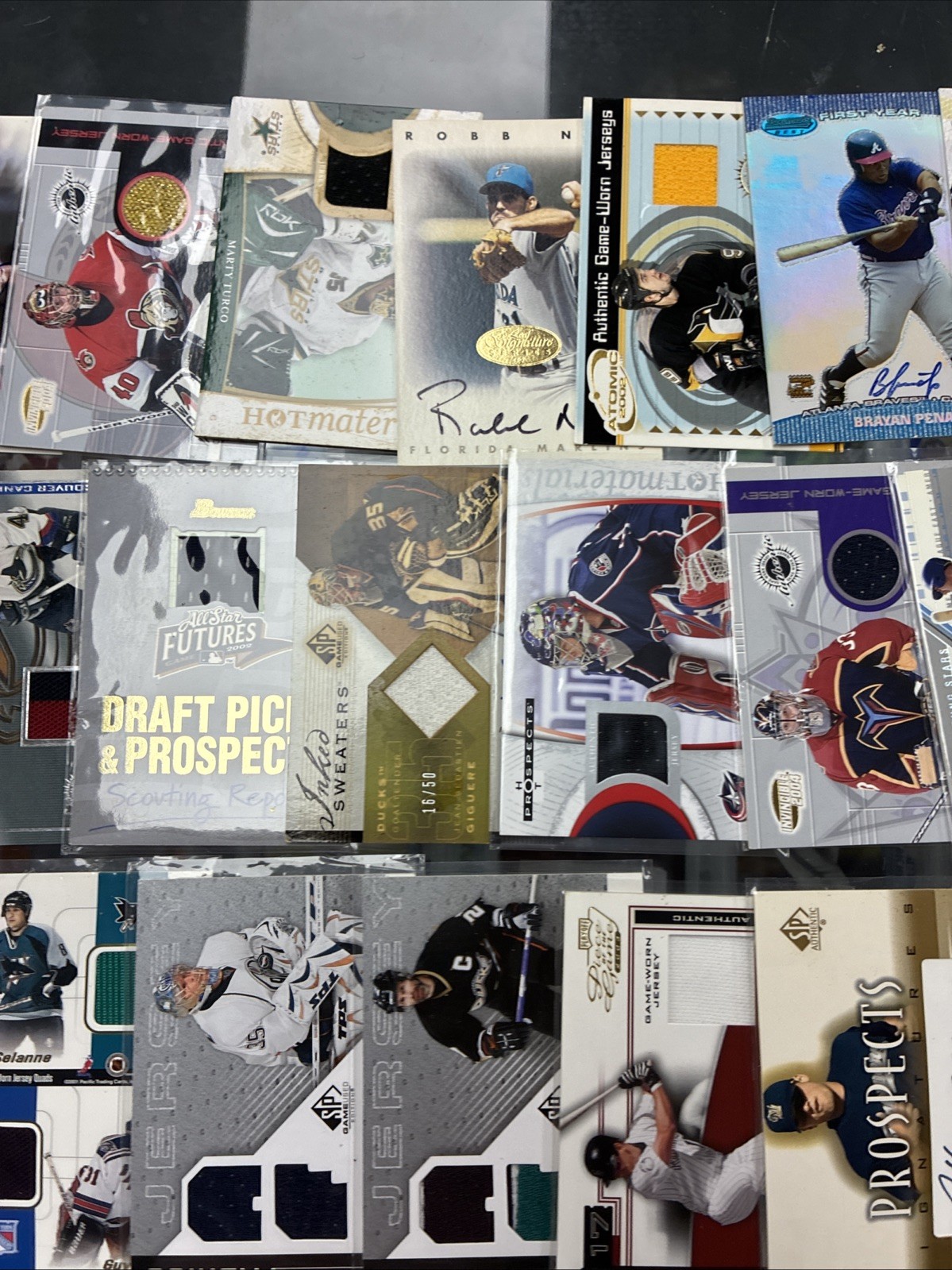 29 Card Multi-Sport Patch/Mem Lot. Years And Brands Vary