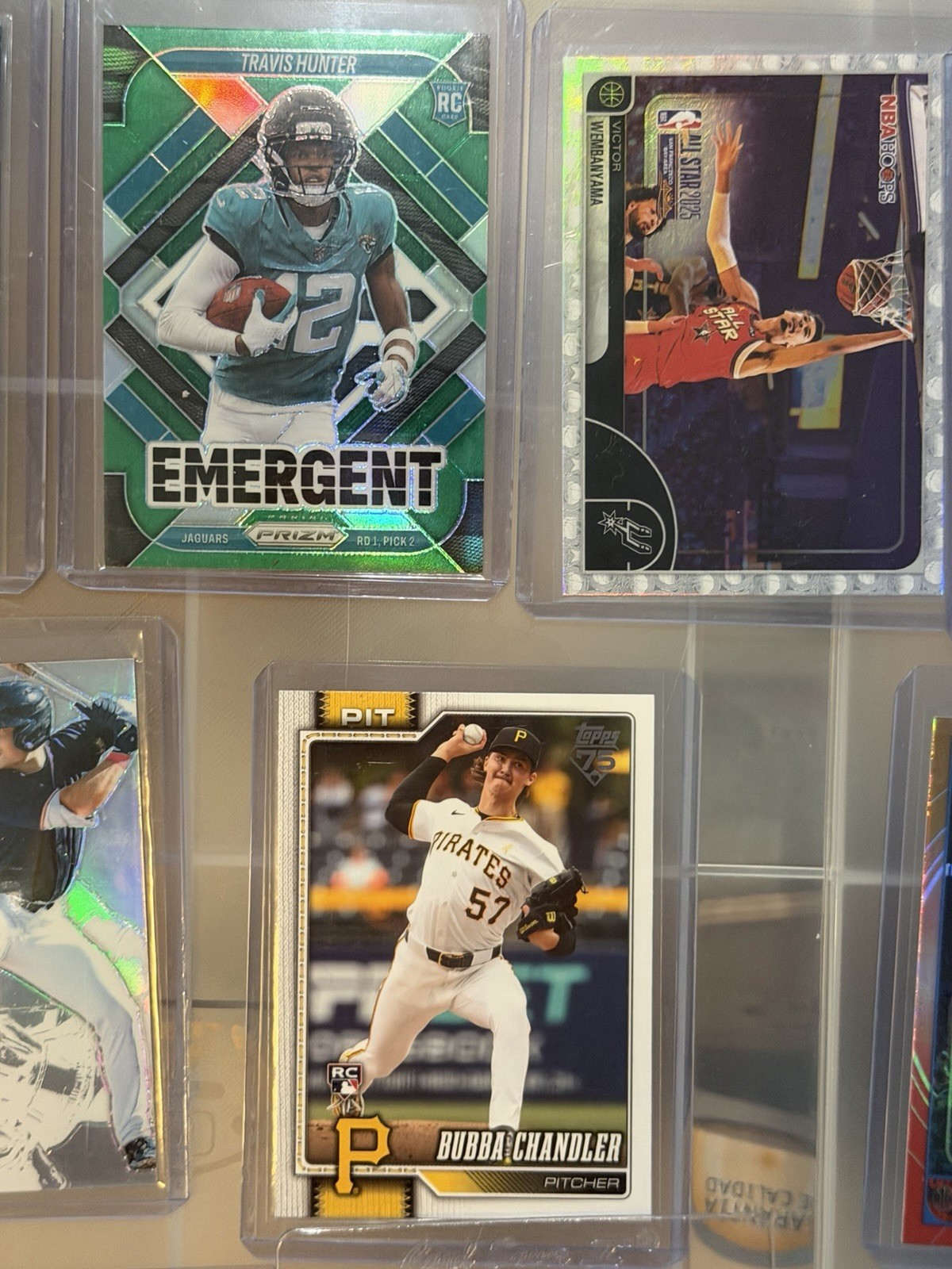 21 Cards Refractors Rookies , #d Autos Wemby Brunson LeBron Kon VJ MLB NFL NBA