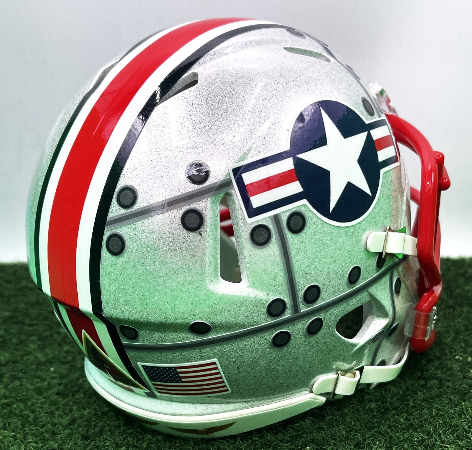 CUSTOM RIDDELL SPEED MINI FOOTBALL HELMET – NAVY MIDSHIPMEN 2021