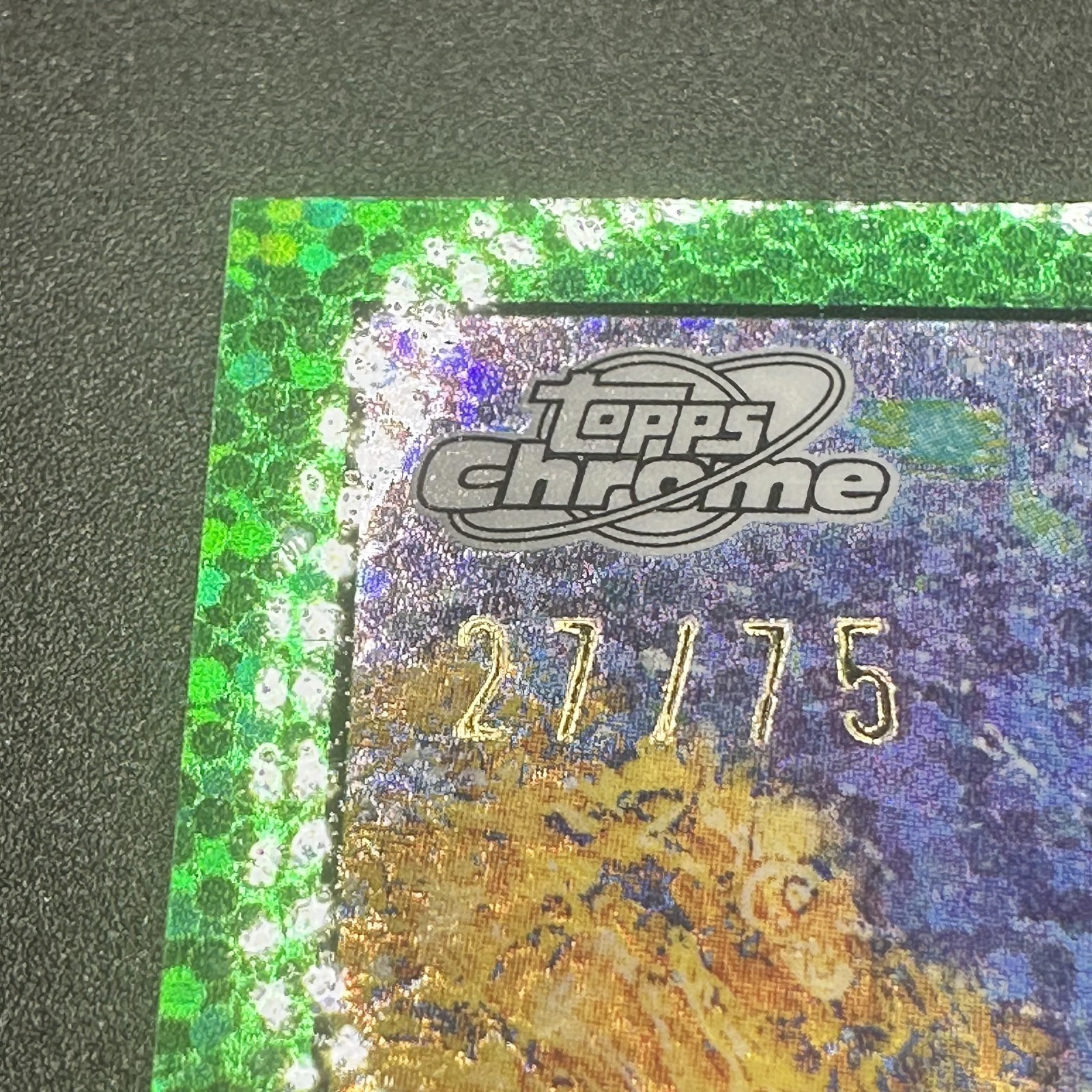 2025 Topps Cosmic Chrome Ashton Jeanty Green Space Dust /75 STN-4 RC Rookie