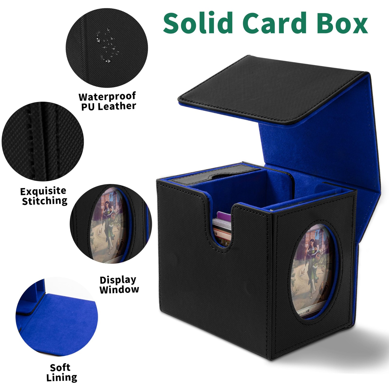 Commander Deck Box for MTG Sports Trading Cards,Large Capacity Card Carrying …