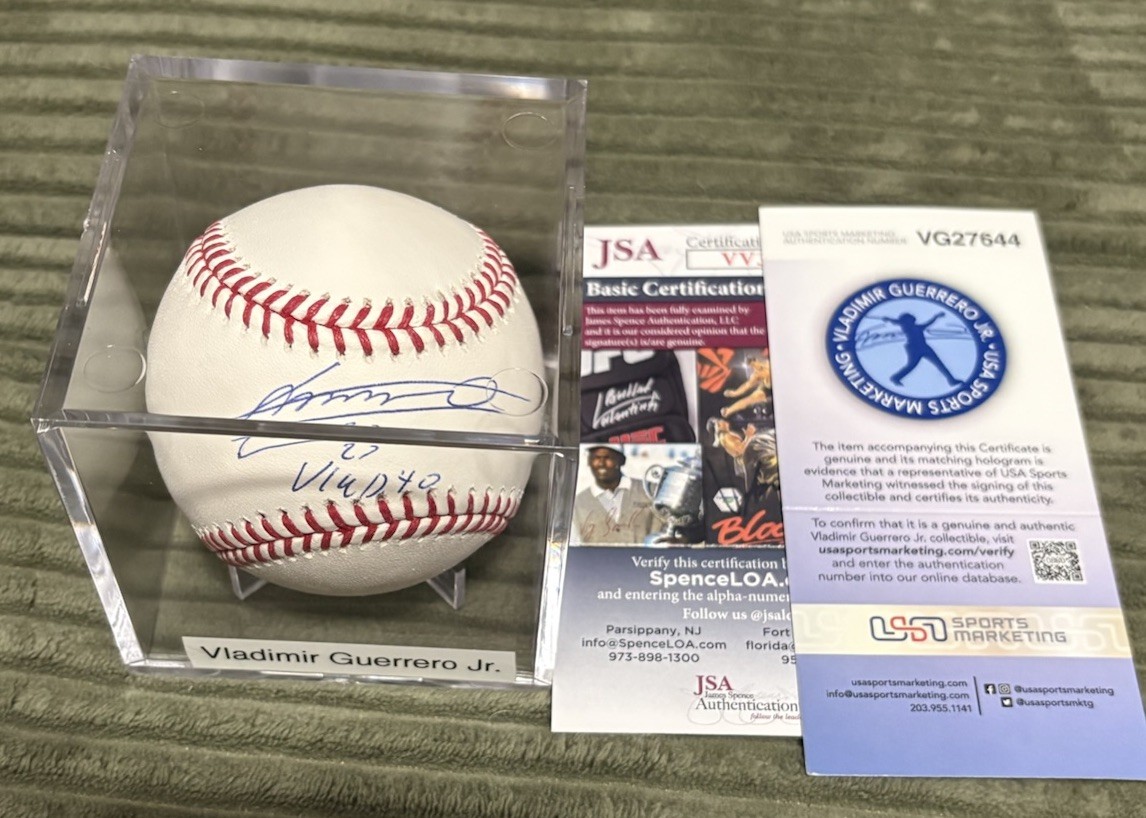 VLADIMIR GUERRERO JR. Signed Rawlings OMLB Baseball w/ VLADITO Inscription JSA