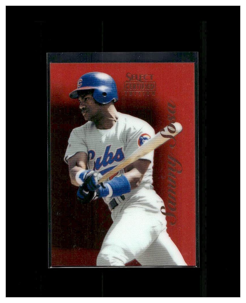 1996 Select Certified Edition – Sammy Sosa #59 Red /1800 w/Peel