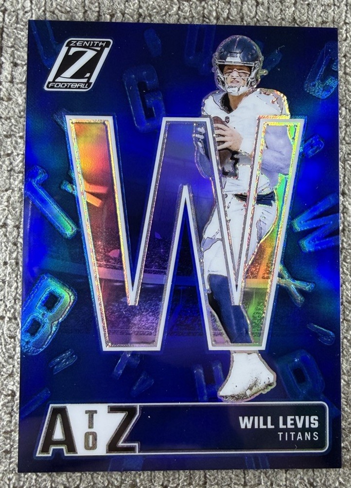 2024 Panini Zenith – A to Z Will Levis #23 Blue /25