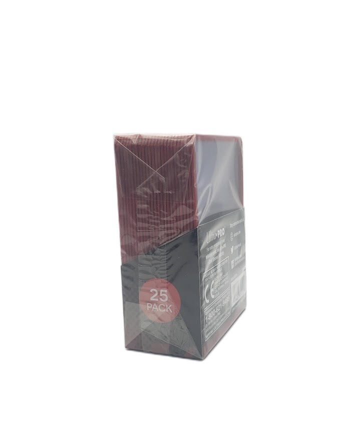 (25-Pack) Ultra Pro Red Border Toploaders 3×4 Topload Trading/Art Card Holders