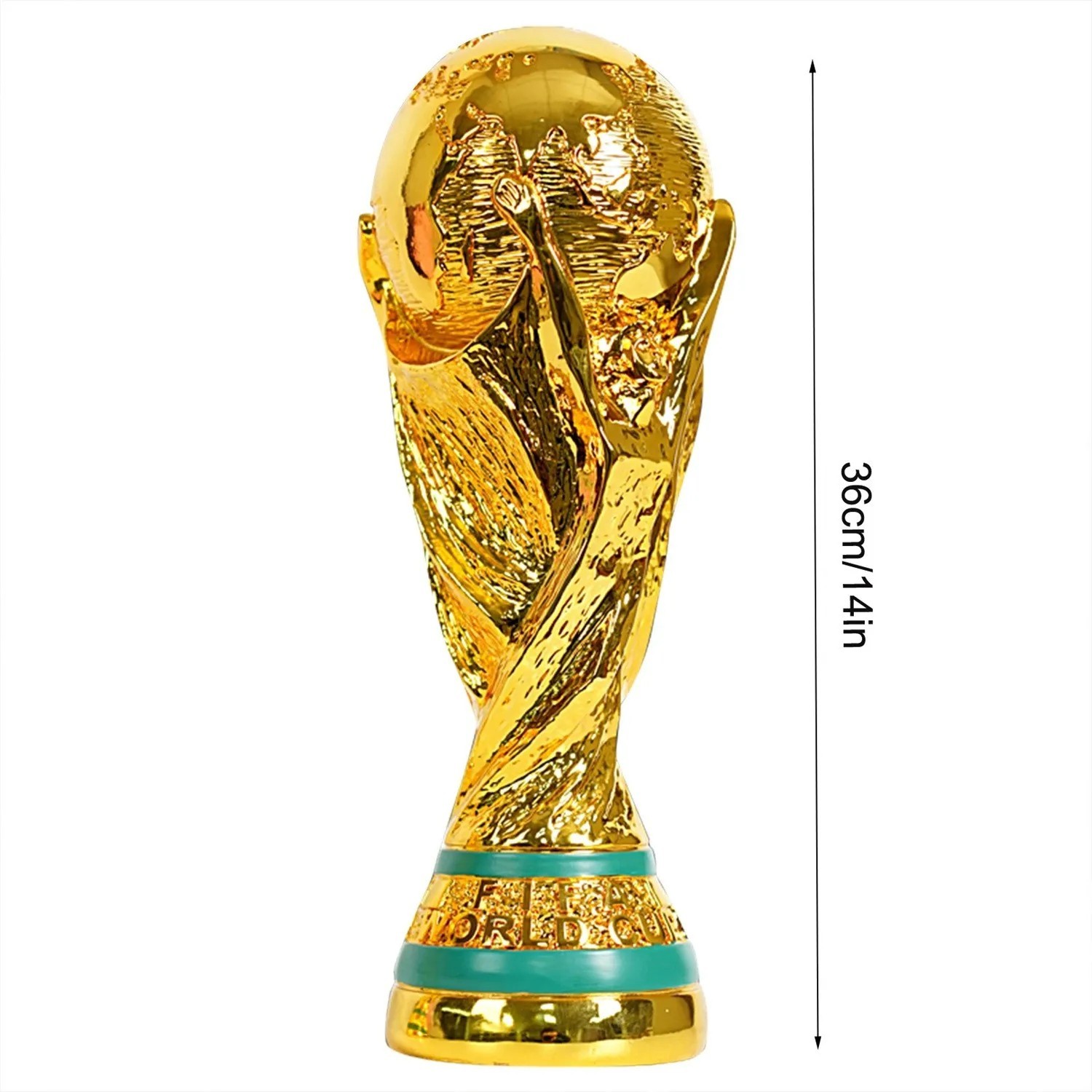 1Pc13/21/27/36cm Resin Cup Qatar 2022World Soccer Trophy Football Champion Award