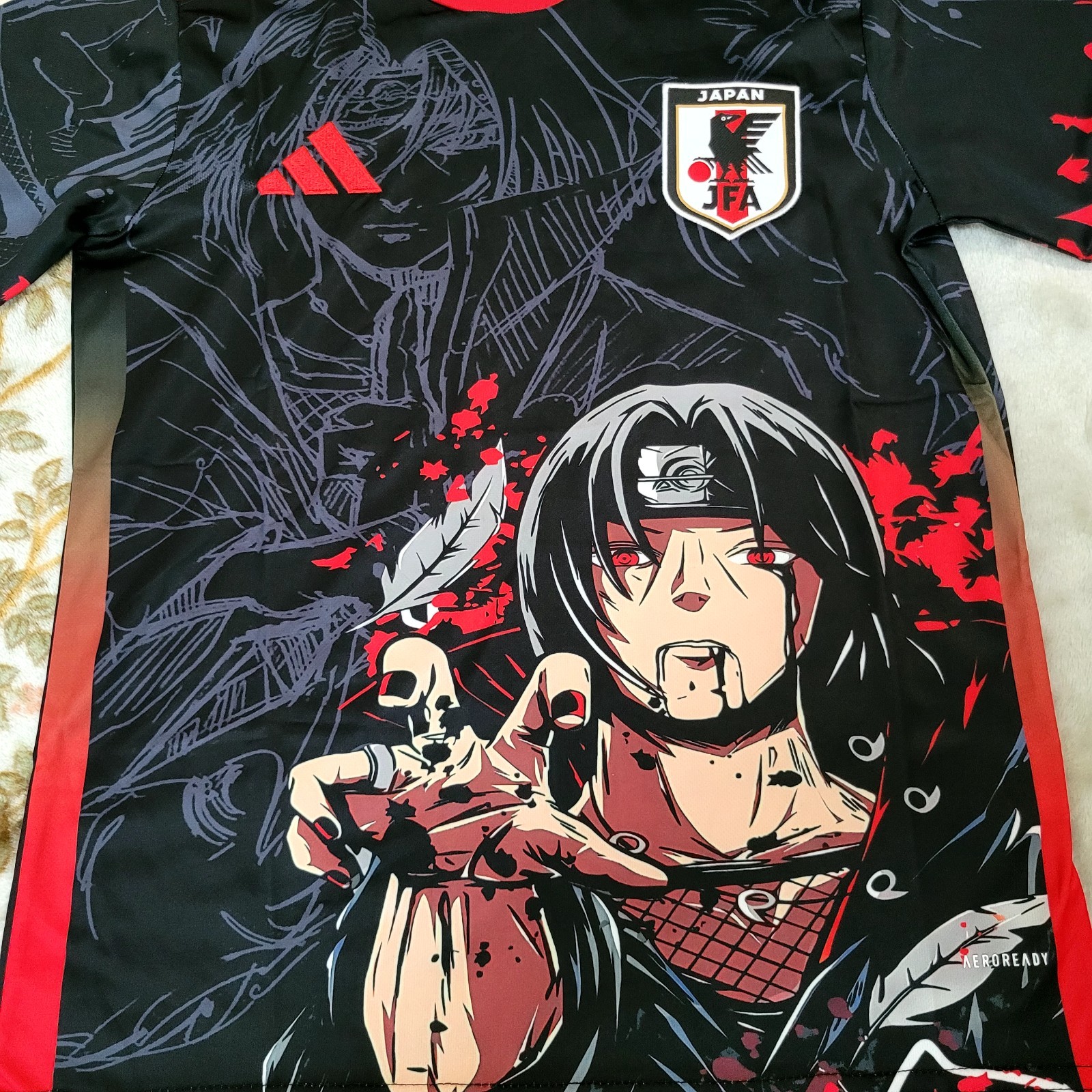 Japan Soccer Jersey Concept Itachi Uchiha Anime Edition S,M,L,XL,XXL