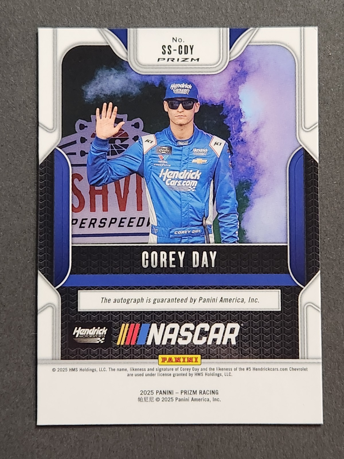 2025 Prizm NASCAR Racing Sensational Signatures #SS-CDY Corey Day Rookie Auto