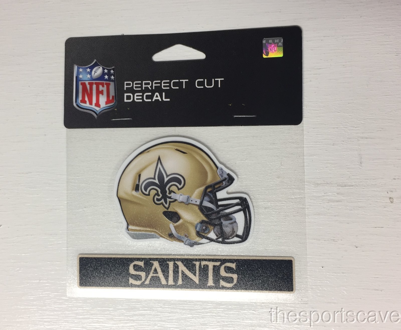 New Orleans Saints Helmet Perfect Cut Die Cut Decal Sticker 3×4 Inches