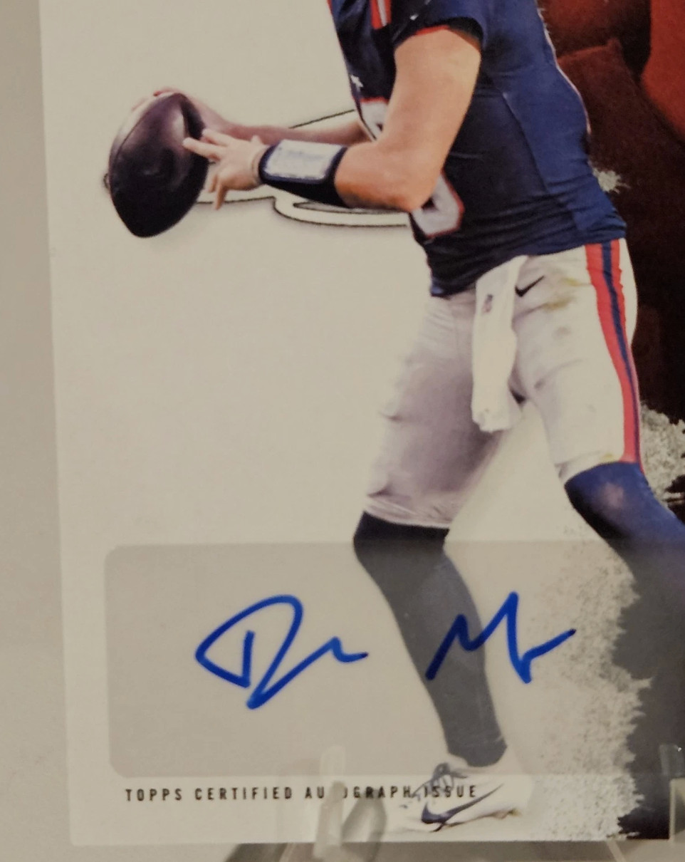Drake Maye 2025 Topps Signature Class Autograph Round 1 Pick 3
