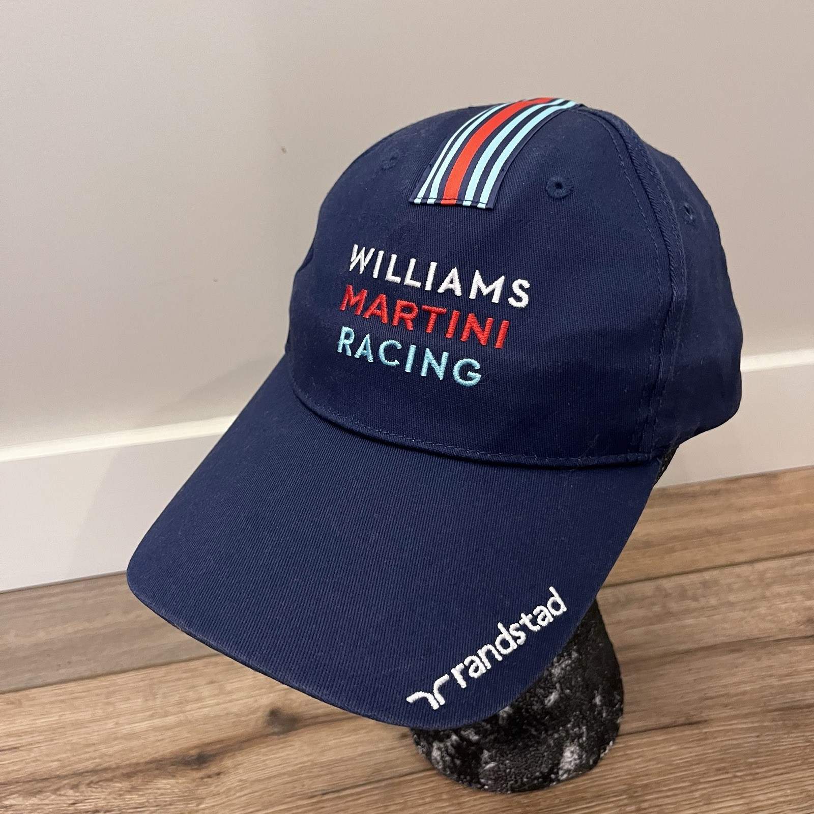 Williams Martini Racing F1 Hat Cap Flex Fit Navy Blue One Size Hackett London