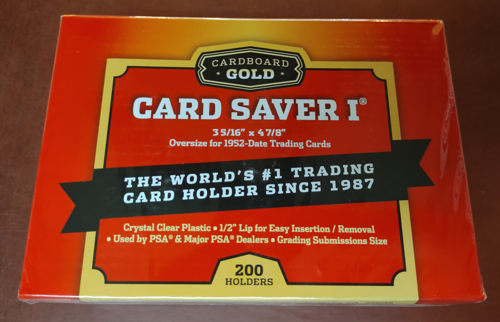 Card Saver 1 (qty: 5) Graded Card Submission Semi Rigid Top Load