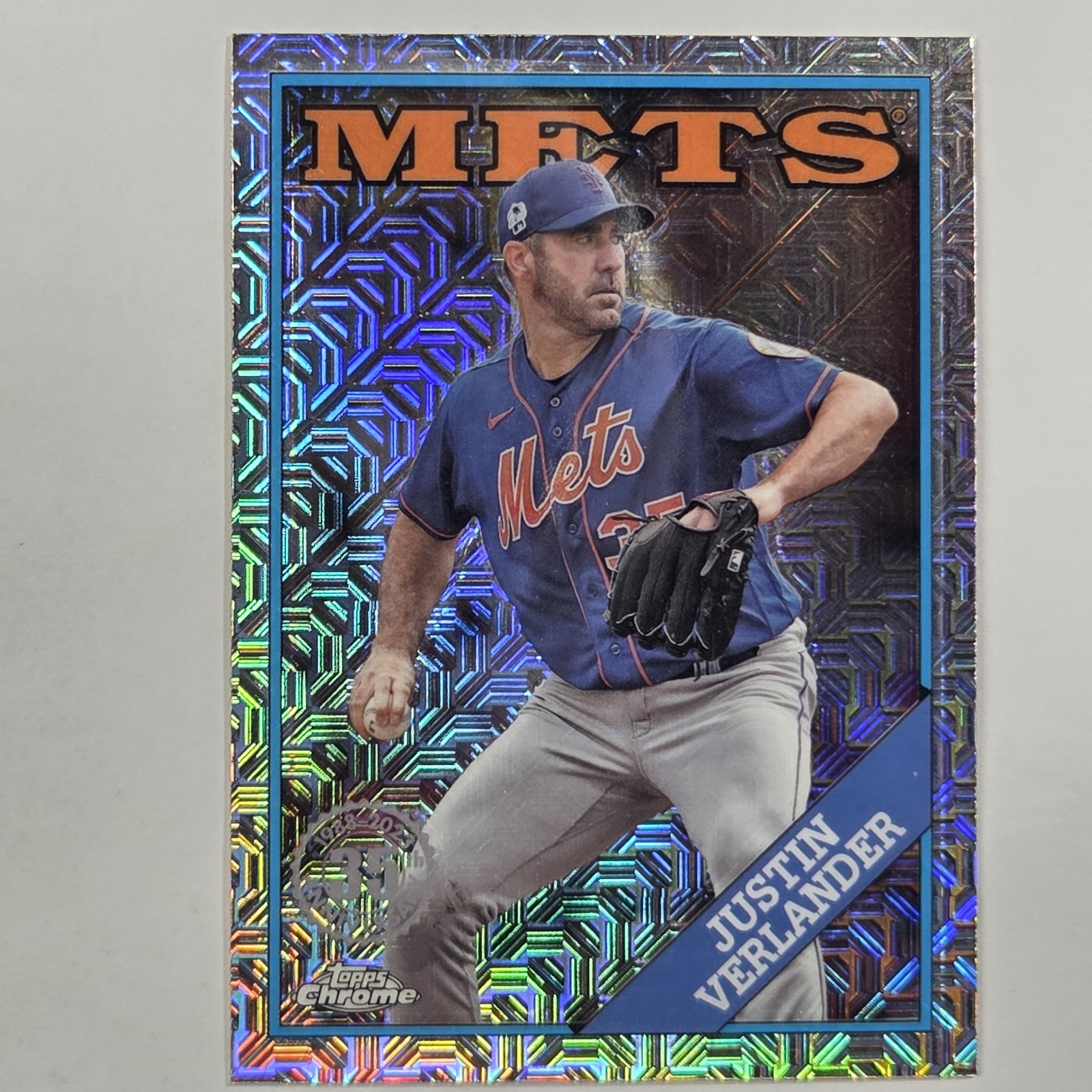 2023 Topps Update Series – 1988 Topps Chrome Silver Pack Mojo Justin Verlander