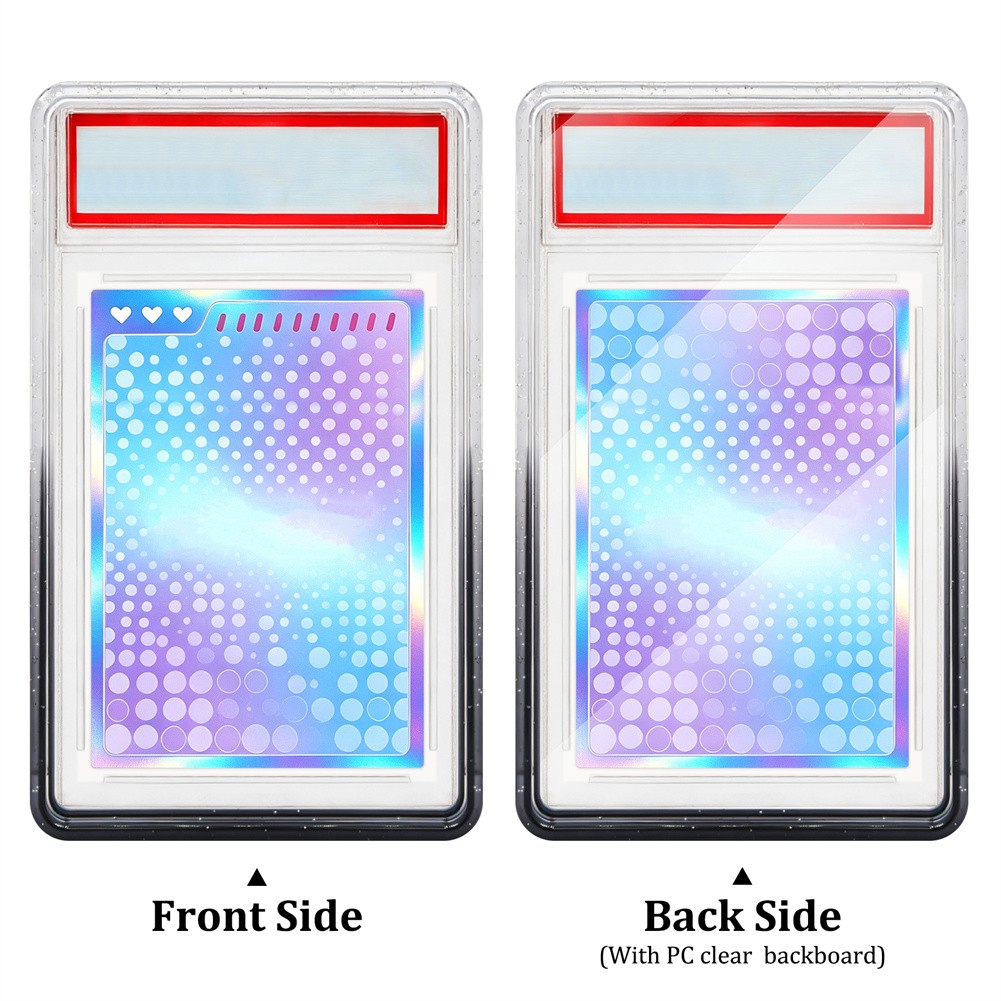 For TAG Gradient Bumper Guard With PC Panel Graded Card Slab Protector-10 Colors