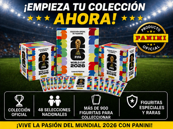 Panini FIFACopa Mundial 2026 Album Tapa Dura + 2 x Cajas Figuritas “PREVENTA”