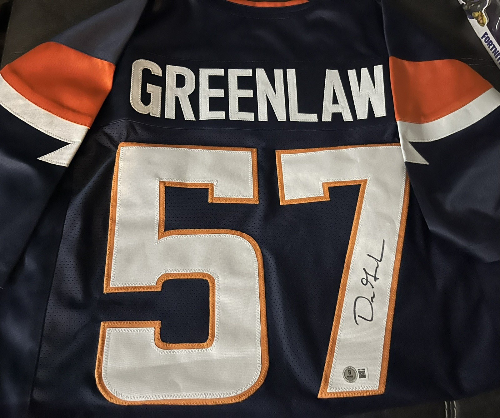 Dre Greenlaw Signed Custom Denver Broncos Jersey