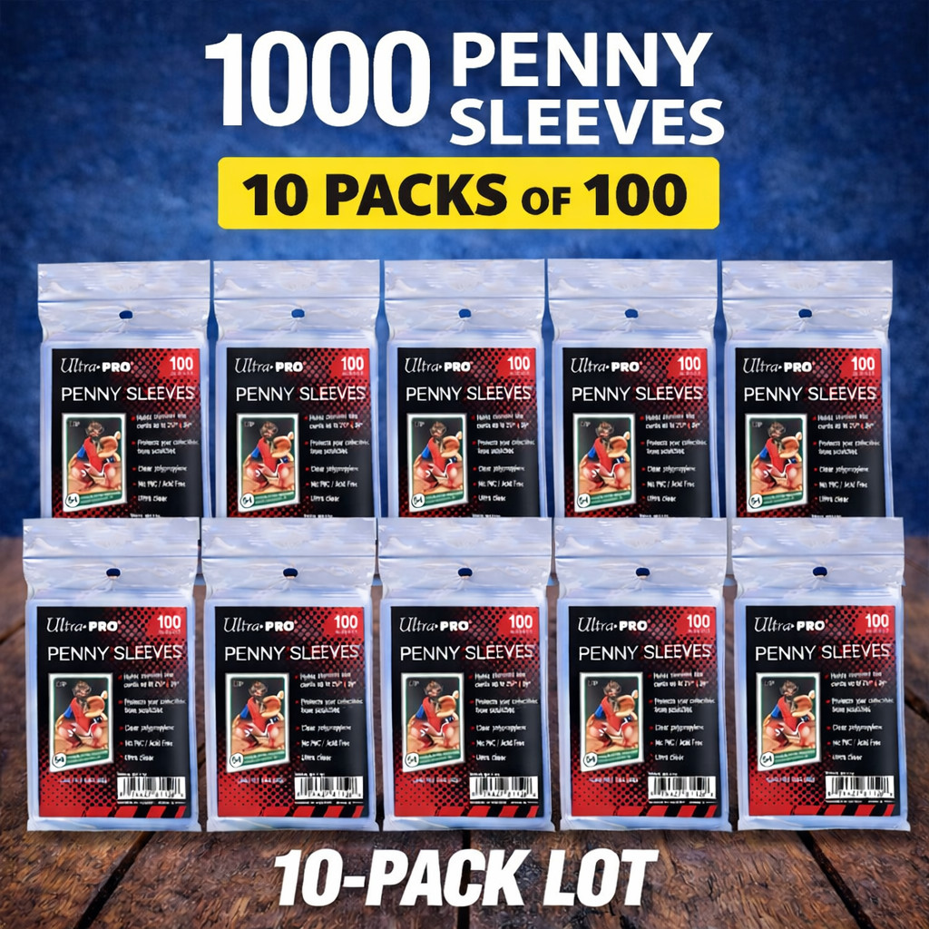Ultra PRO Penny Sleeves 1000ct – 10 Packs of 100 – Pokémon, Sports, MTG