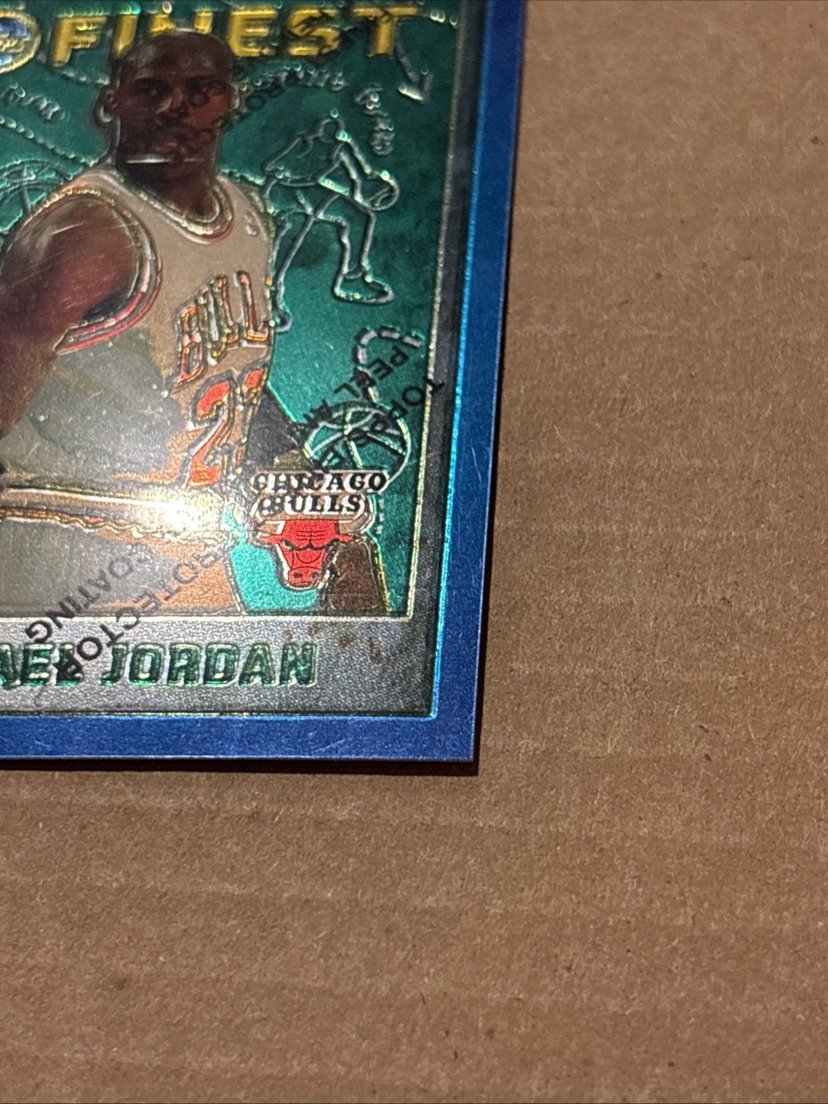 1995-96 Topps Finest Michael Jordan #229 w/ Protective Coating Chicago Bulls
