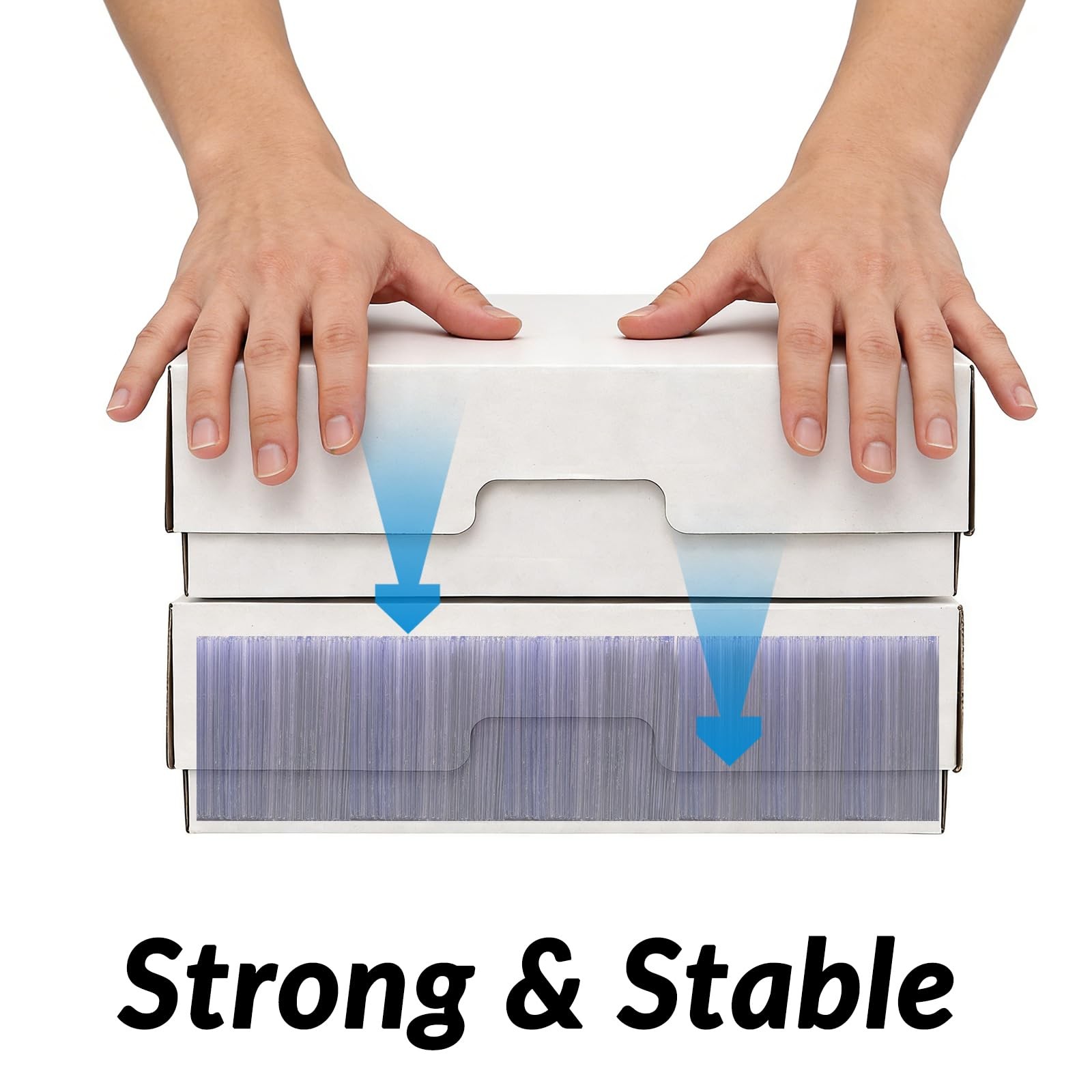 Trading Card Storage Box 3900 Count White Sports Card Sorting Tray Box