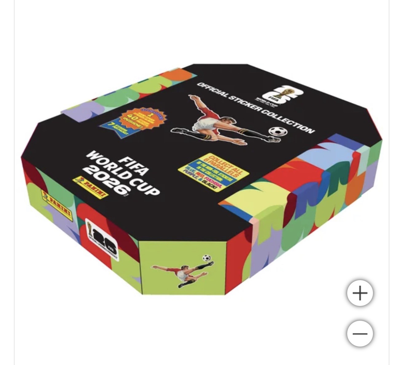 PANINI Soccer FIFA WORLD CUP 2026 Sticker Stadium Box 40 Packs Hard Cover Album