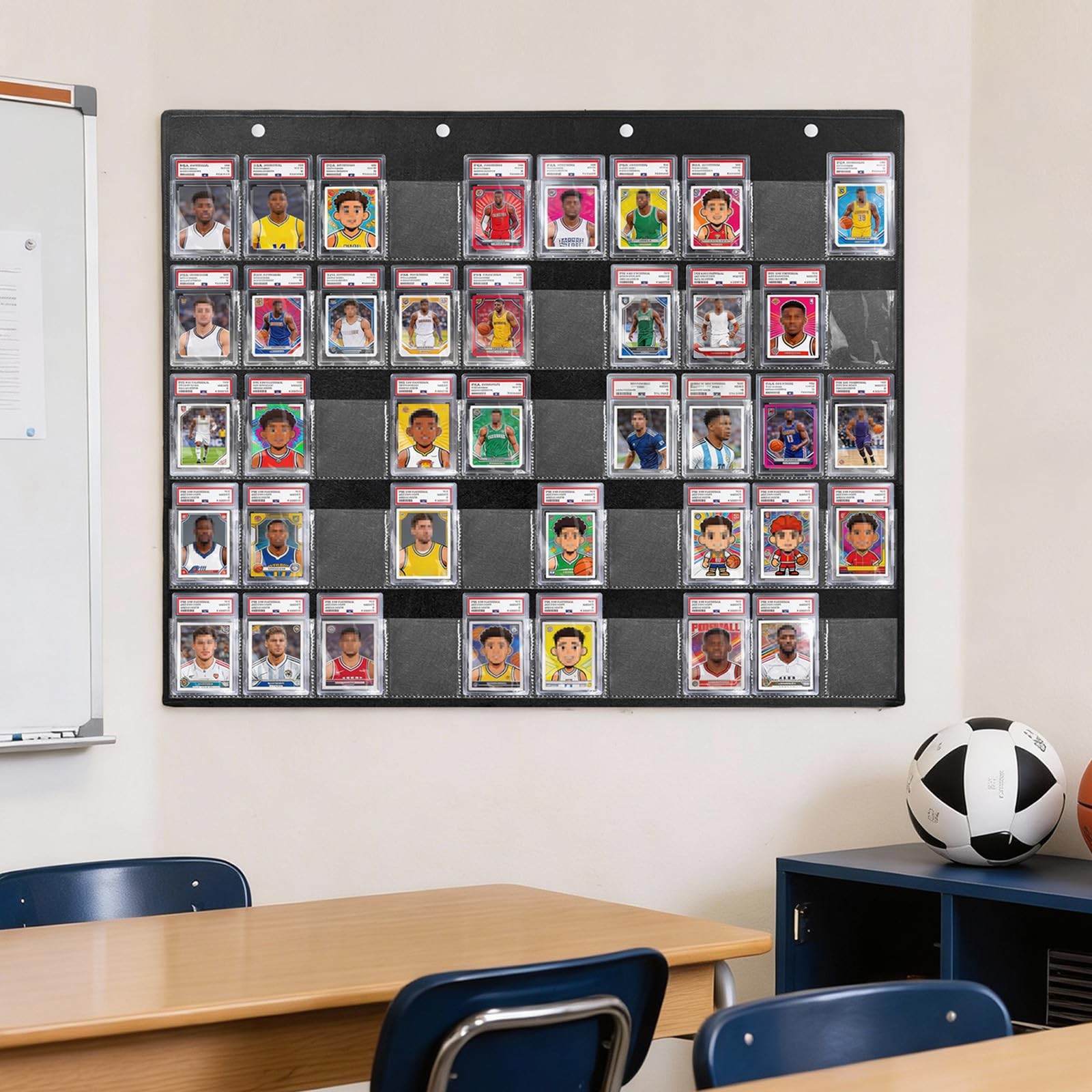 Trading Card Display Hanging Bag Holder For PSA Graded Sports Cards Cases 50PK