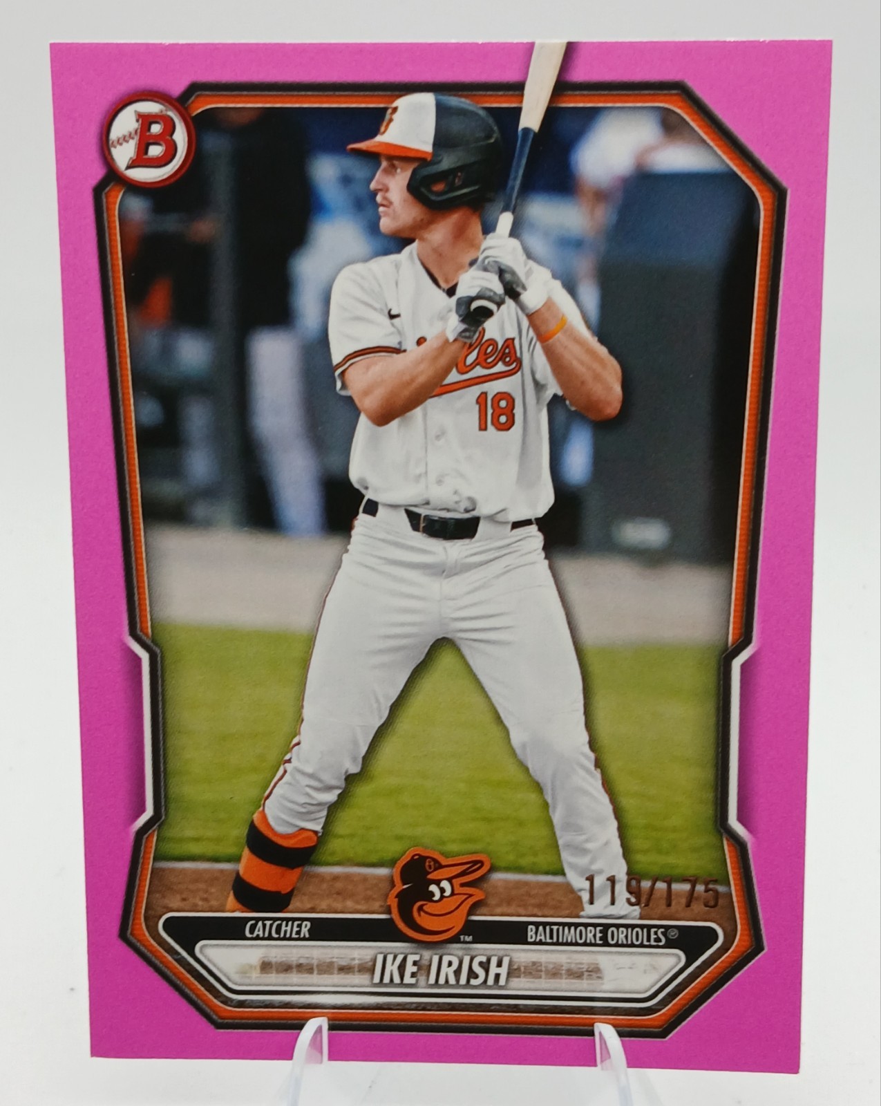 2026 Bowman Ike Irish Pink Parallel /175 Baltimore Orioles BP-68