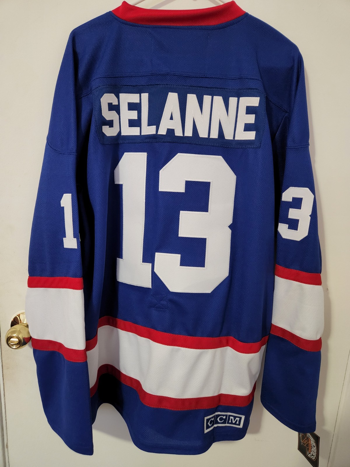 Teemu Selanne “Throwback” CCM Jersey Winnipeg Jets NEW WITH TAGS