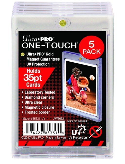 NEW Ultra Pro One-Touch FROSTED Border Magnetic 35pt Card Holder sports tcg mtg