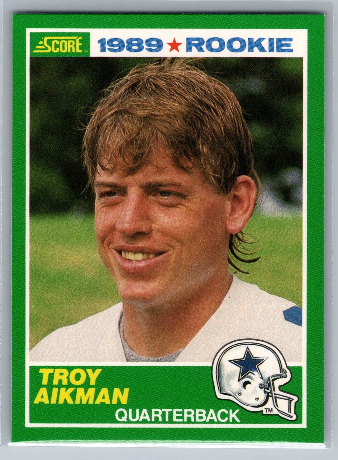 1989 Score – Troy Aikman #270 (RC) – HOF NM-MT *TEXCARDS*