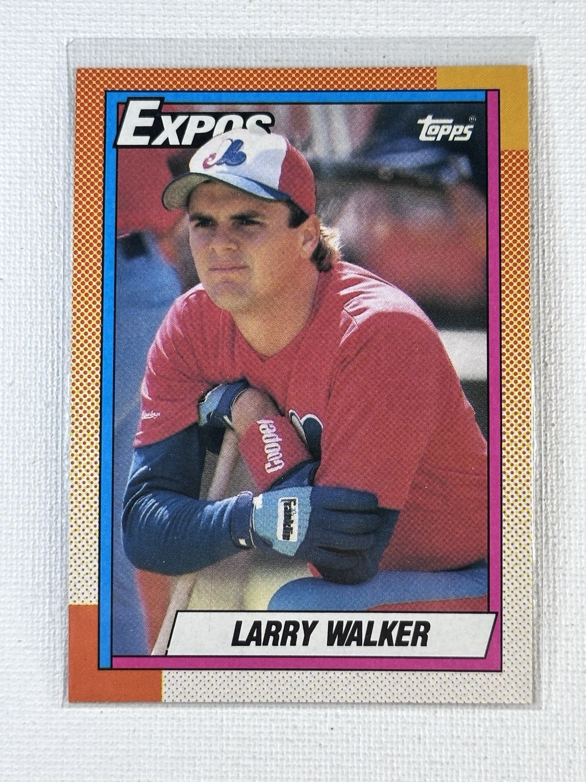 1990 Topps ~ Larry Walker ~ Rookie ~ 757 ~ Expos