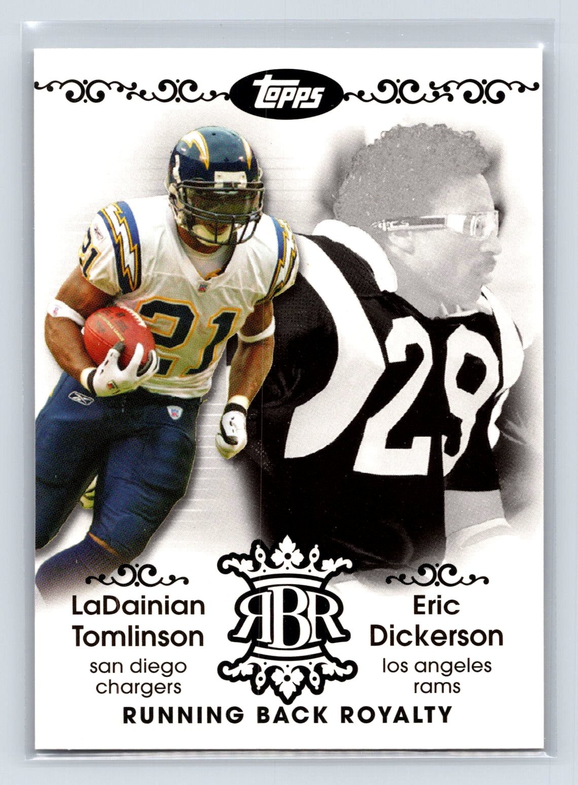 LaDainian Tomlinson / Eric Dickerson 2007 Topps #RBR-TD Running Back Royalty 4-9