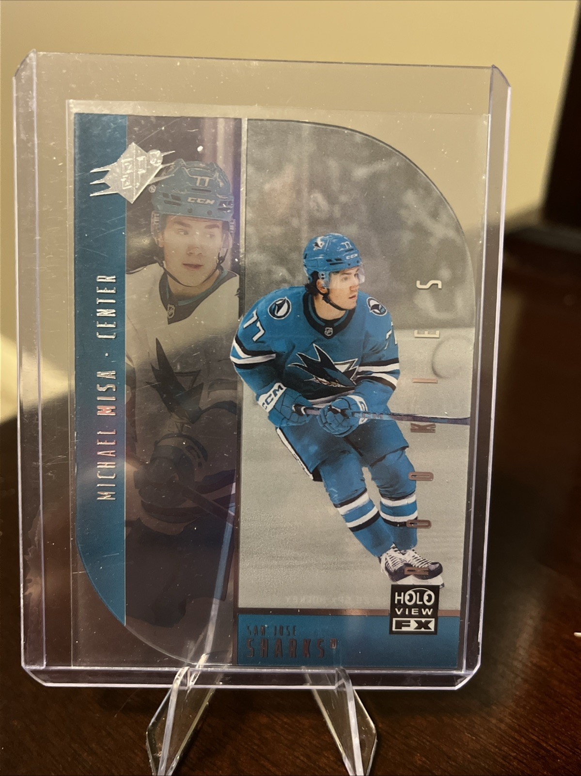 2025-26 SPx Michael Misa Holoview F/X Rookie RC #HV-36 Sharks
