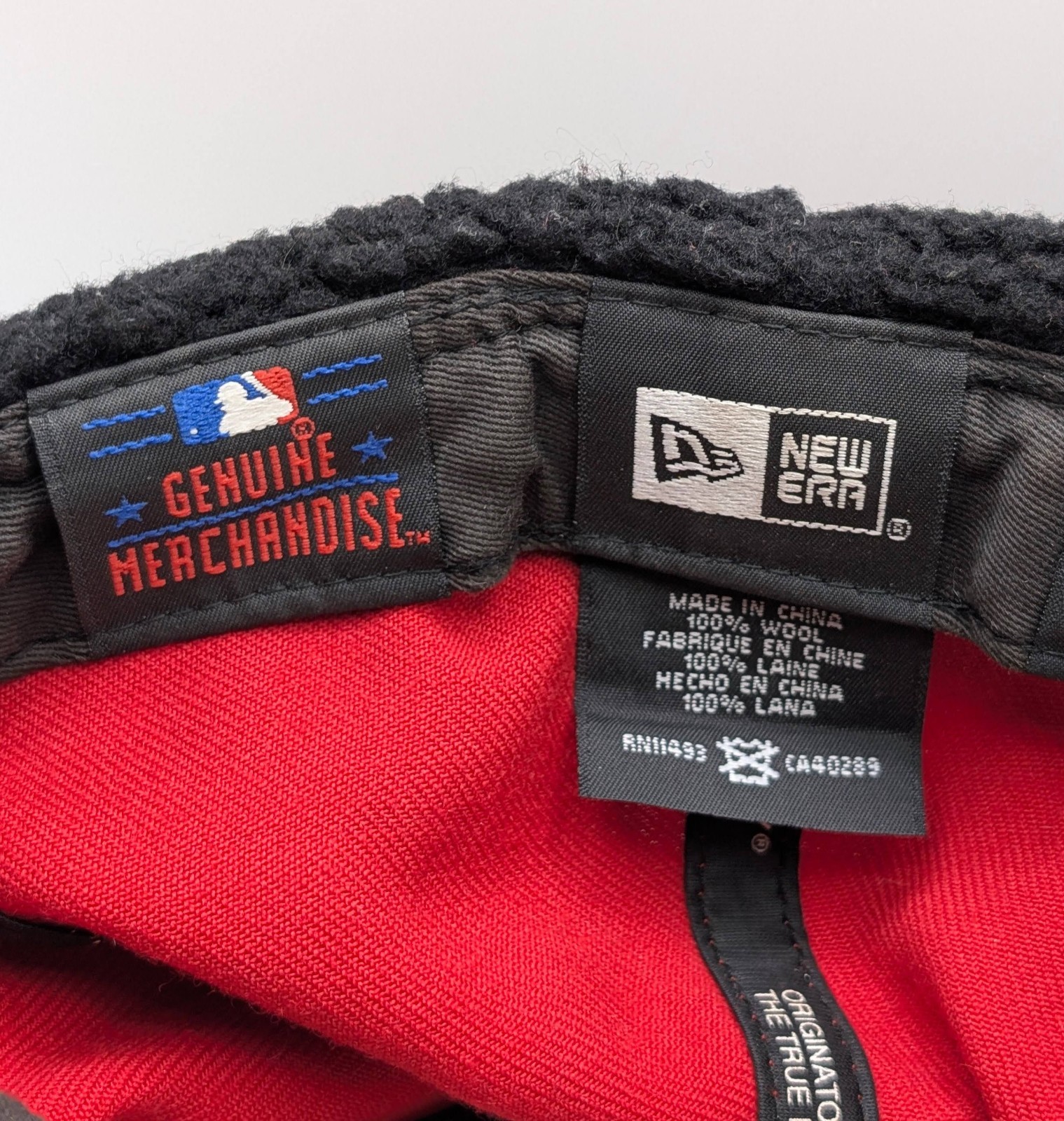New Era MLB Cleveland Indians Chief Wahoo Fur Ear Flaps Fitted Hat Size 7 1/4