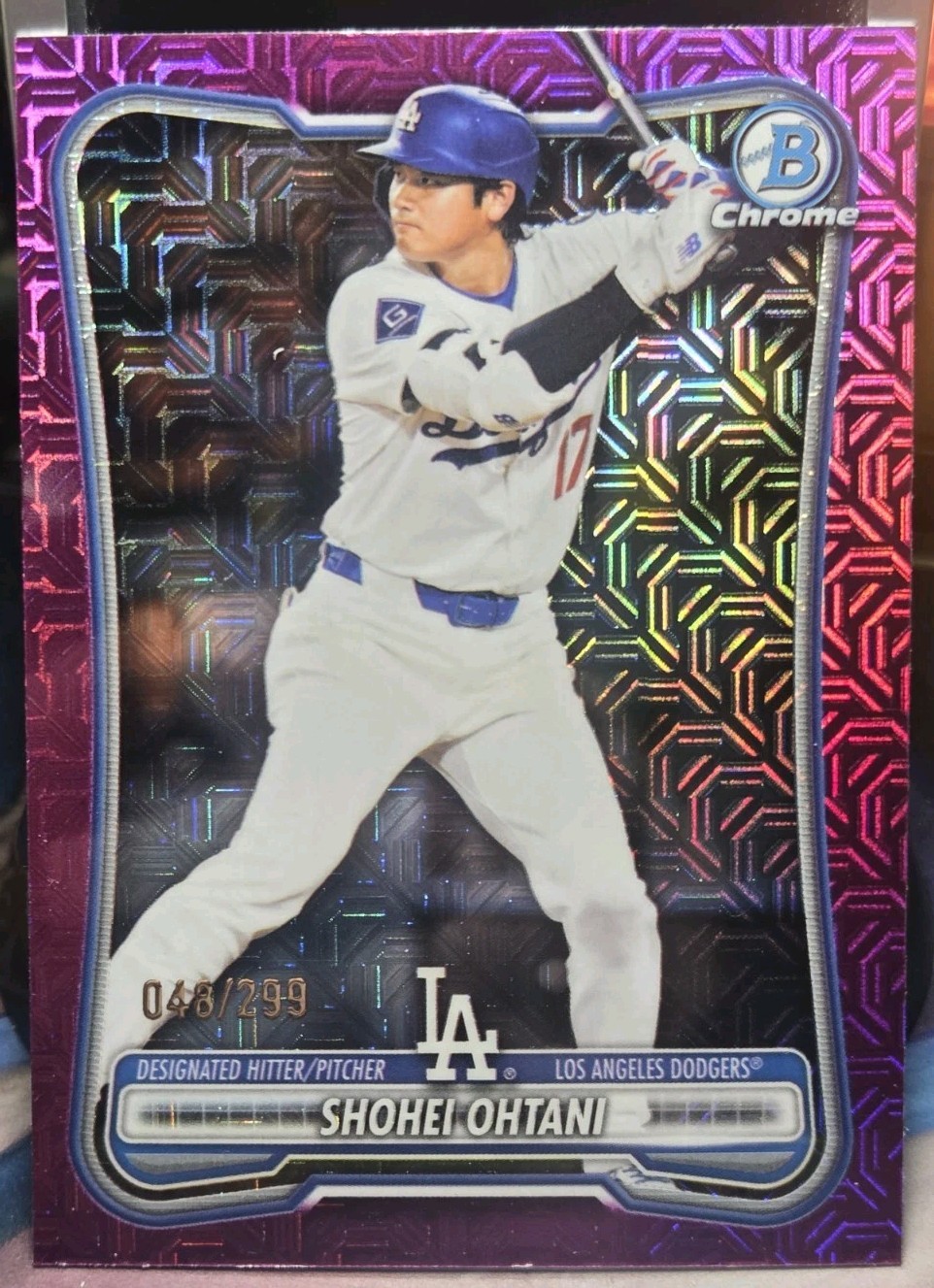 Shohei Ohtani Bowman Chrome Mega Box 2026 Pink Fuschia Mojo Refractor /299 Card