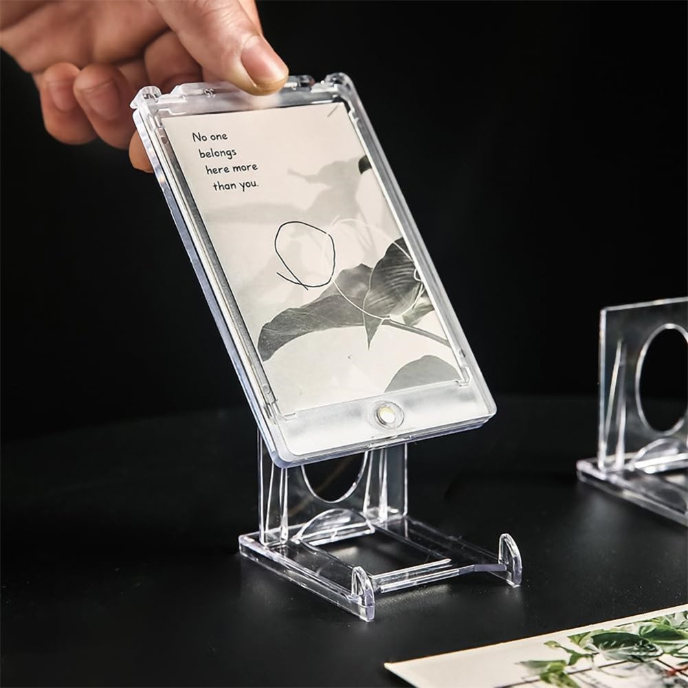 1-100 pcs Clear Acrylic Trading Card Stands Sports Cards Display Holder