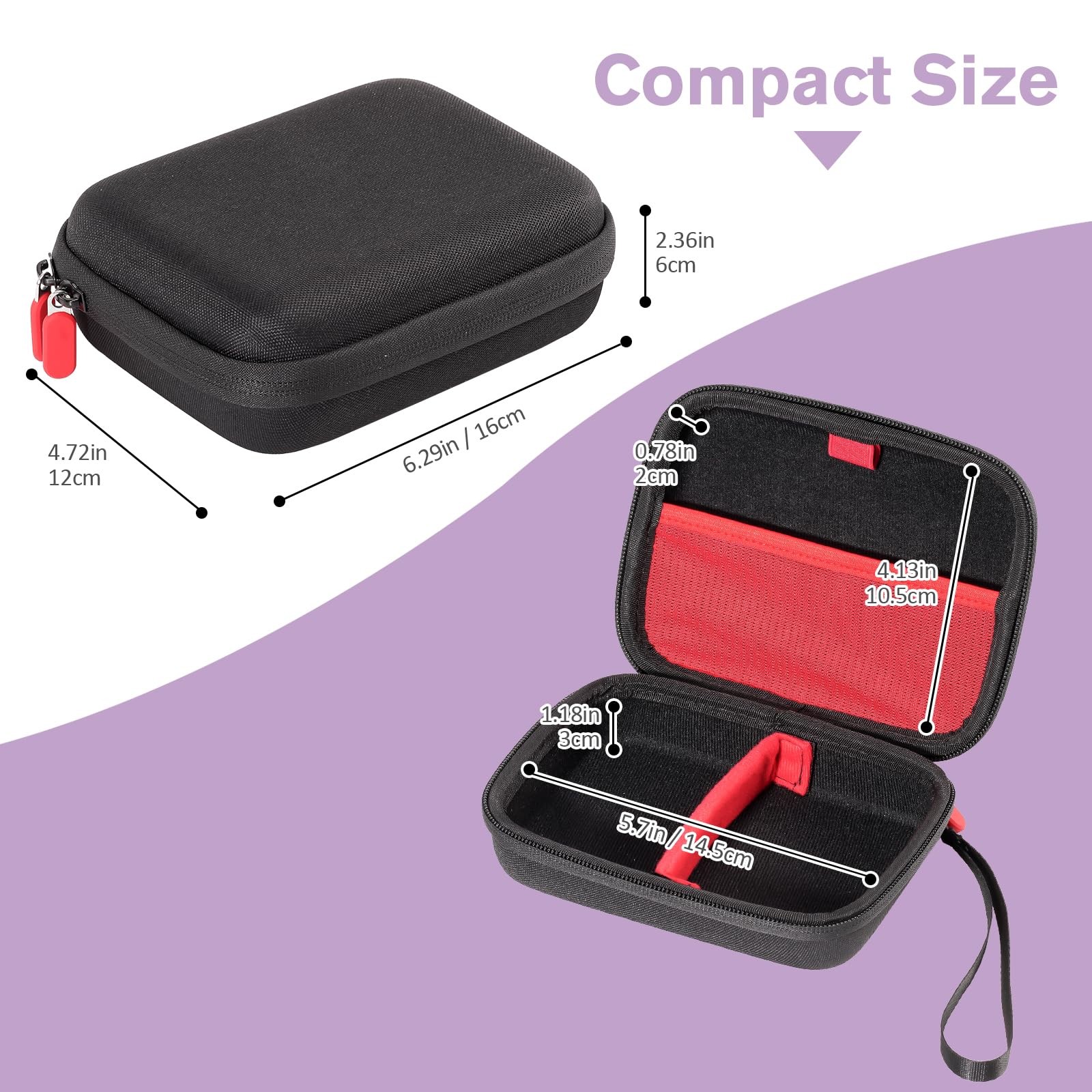 Collectible Trading Card Case, Hard Travel Carrying Storage Box Holds 300+ Cards