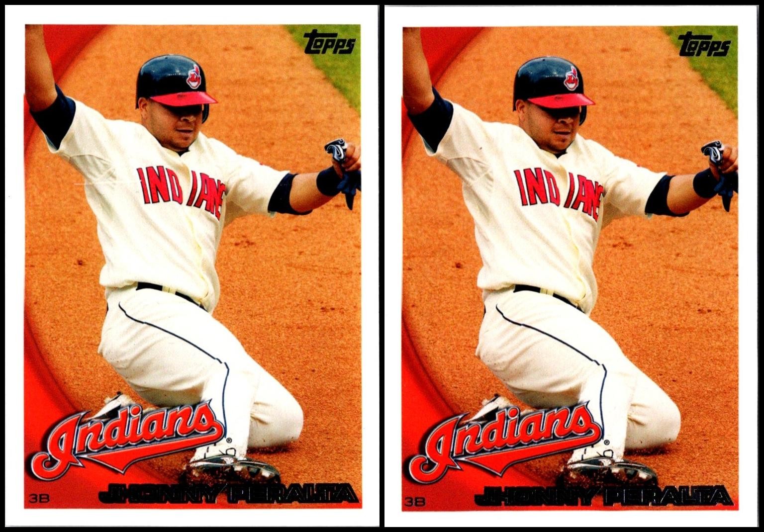 2010 Topps Jhonny Peralta (2) Card Lot – EXCLUSIVE – BE AMONG THE FIRST TO OW…